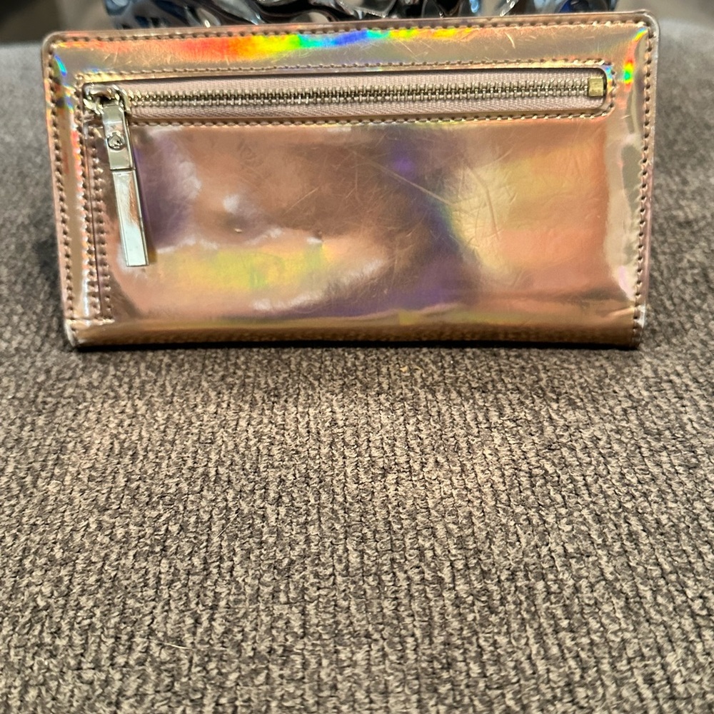 kate spade shiny metallic wallet